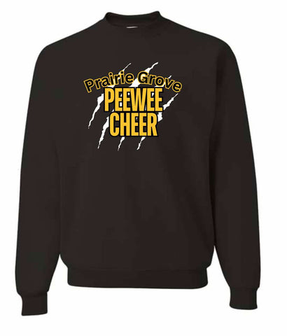 Prairie Grove PeeWee Cheer Tee, Crewneck or Hoodie