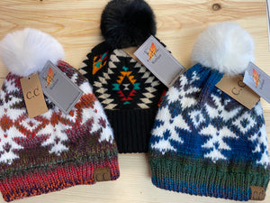 Aztec Print C.C. Beanie