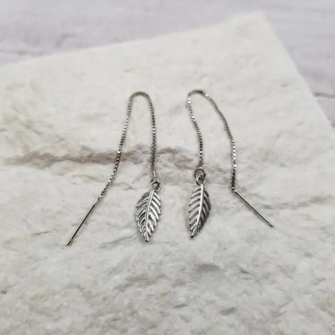 Silver leaf Earline Earrings