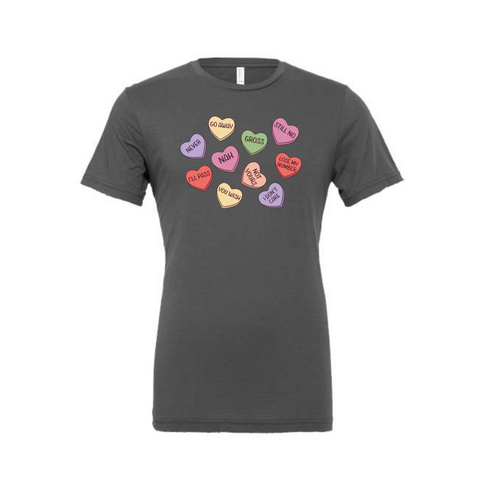 Anti-Valentine's Day Conversation Hearts Tee