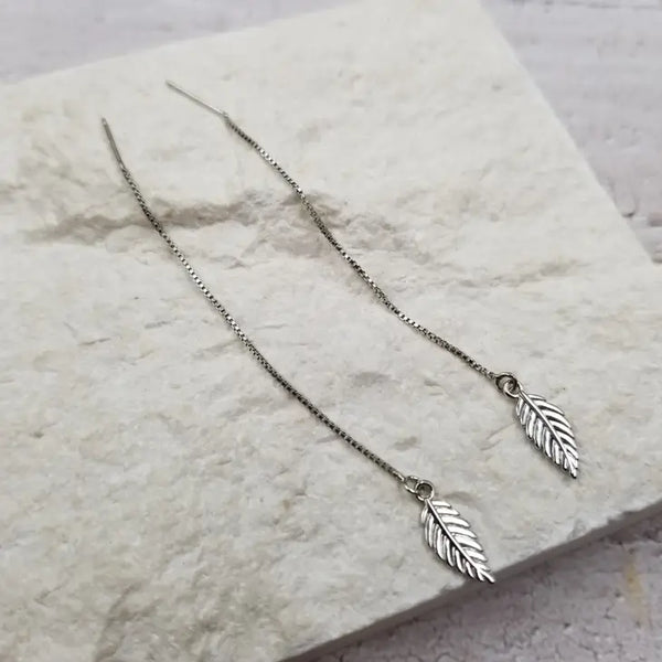 Silver leaf Earline Earrings