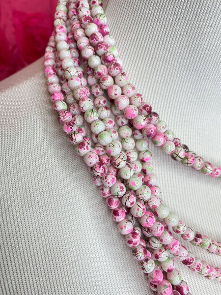Pink & White Statement Necklace