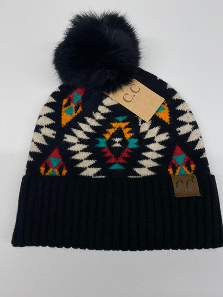 Aztec Print C.C. Beanie